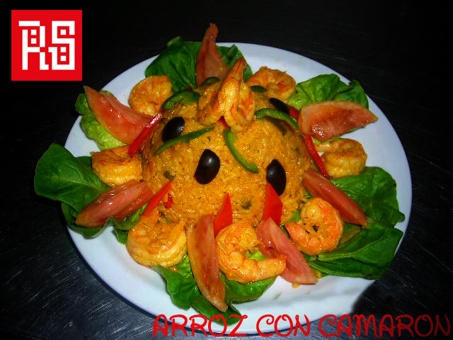 Arroz con camarones  ecuatorianos
