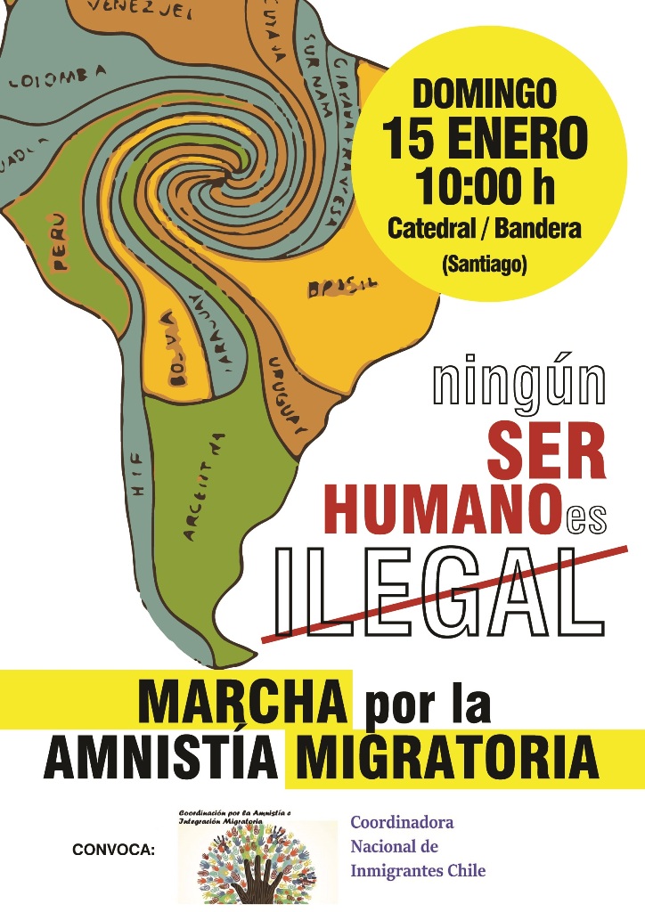 Coordinadora Nacional de Inmigrantes llama a marchar el 15 de enero por los derechos de los migrantes