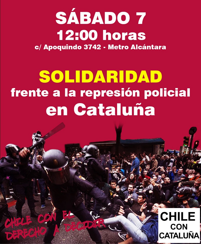 Concentración en solidaridad con Cataluña