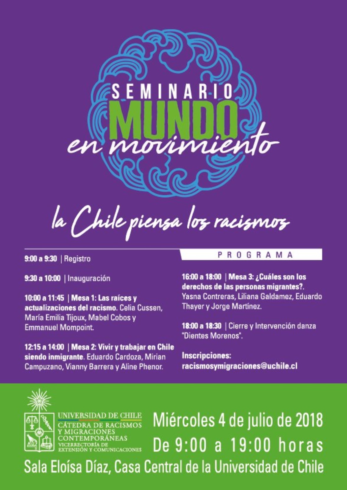 «Mundo en Movimiento»: seminario de la U. de Chile abre la reflexión sobre el racismo y la migración en el país