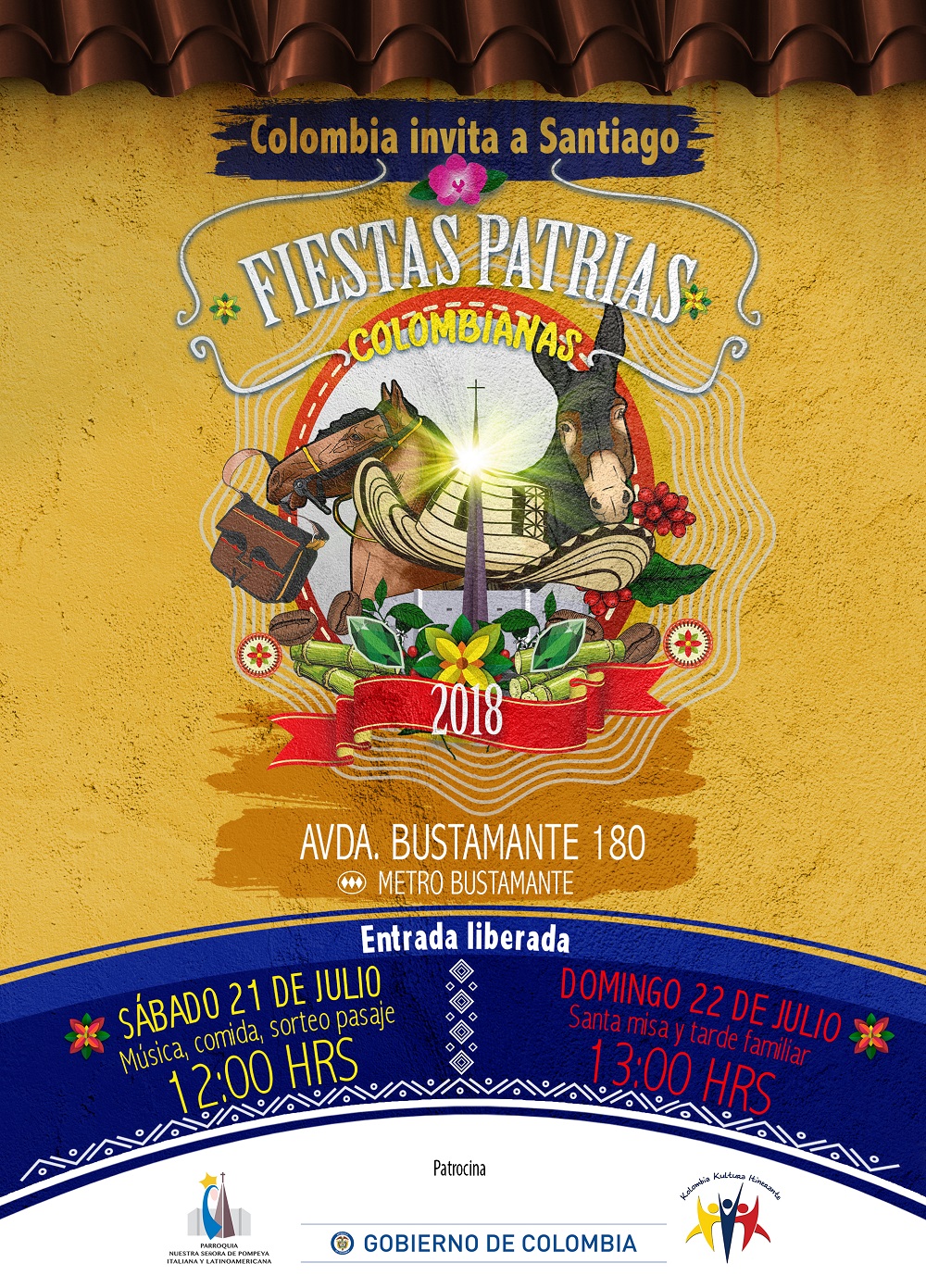 Colombia invita a Santiago 2018
