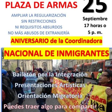 Anunciarán Movilizaciones contra amenazas de expulsiones masivas del gobierno
